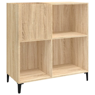LP-levyjen säilytyskaappi Sonoma-tammi 84,5x38x89 cm puu