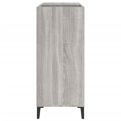 LP-levyjen säilytyskaappi harmaa Sonoma 84,5x38x89 cm puu