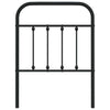 Musta metallinen sängynpääty Mueser 75cm
