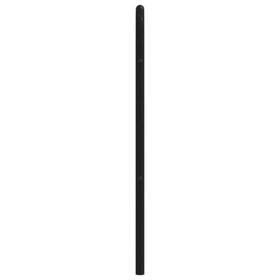 Metallinen sängynpääty musta 100 cm
