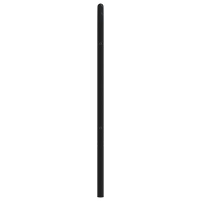 Metallinen sängynpääty musta 160 cm