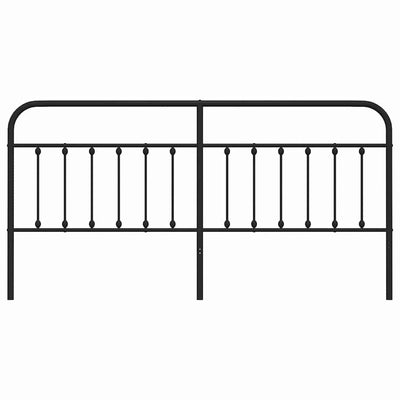 Musta metallinen sängynpääty Mueser 193cm