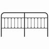 Musta metallinen sängynpääty Mueser 200cm