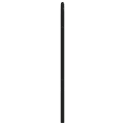 Metallinen sängynpääty musta 200 cm