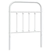 Valkoinen metallinen sängynpääty Mueser 75cm