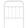 Valkoinen metallinen sängynpääty Mueser 75cm