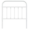 Valkoinen metallinen sängynpääty Mueser 80cm