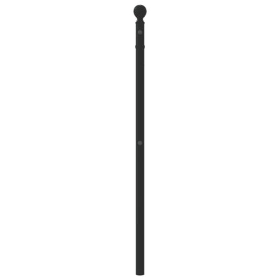 Metallinen sängynpääty musta 107 cm