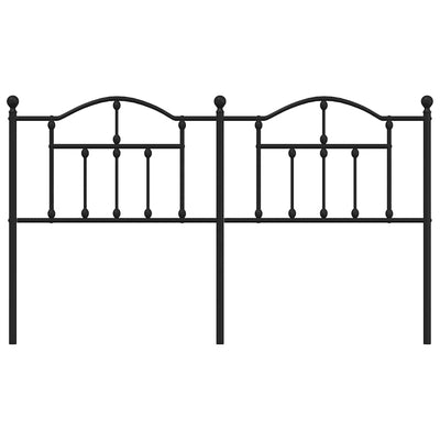 Musta metallinen sängynpääty Imastuhi 180cm