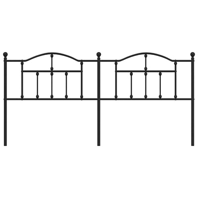 Musta metallinen sängynpääty Imastuhi 200cm