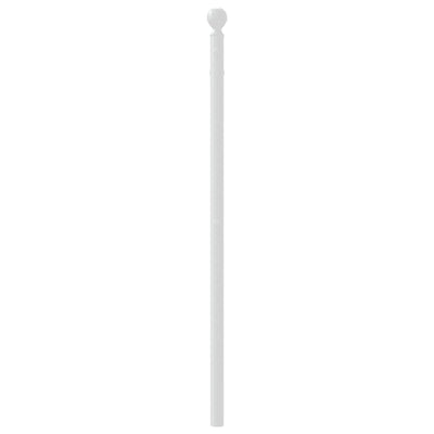 Metallinen sängynpääty valkoinen 100 cm