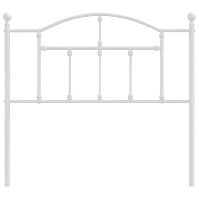 Valkoinen metallinen sängynpääty Imastuhi 100cm