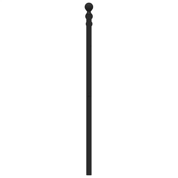 Metallinen vaihtopääty musta 90 cm