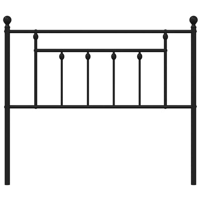 Musta metallinen sängynpääty Timpau 100cm