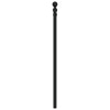 Metallinen sängynpääty musta 107 cm