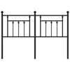 Metallinen sängynpääty musta 140 cm