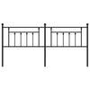 Musta metallinen sängynpääty Timpau 200cm