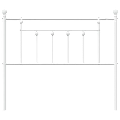 Valkoinen metallinen sängynpääty Timpau 100cm
