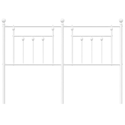 Valkoinen metallinen sängynpääty Timpau 135cm