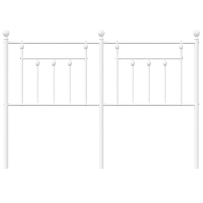 Valkoinen metallinen sängynpääty Timpau 140cm