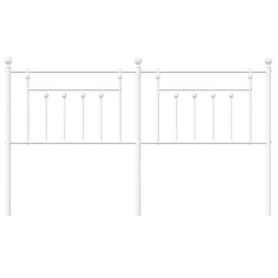 Valkoinen metallinen sängynpääty Timpau 180cm