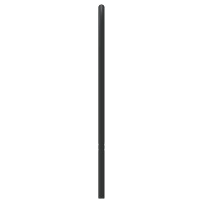 Metallinen sängynpääty musta 120 cm