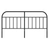 Metallinen sängynpääty musta 160 cm