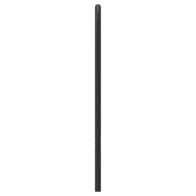 Metallinen sängynpääty musta 160 cm