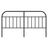 Metallinen sängynpääty musta 180 cm
