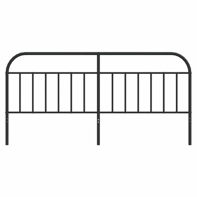 Musta metallinen sängynpääty Is 193cm