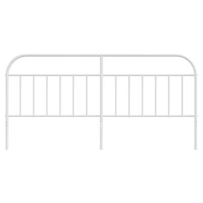 Valkoinen metallinen sängynpääty Is 193cm