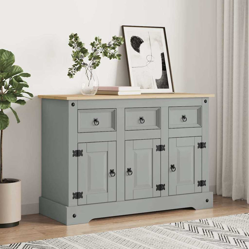 Senkki Corona harmaa 112x43x78 cm täysi Meksikon mänty
