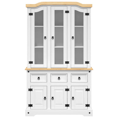 Kaappi Corona valkoinen 112x43x196 cm täysi Meksikon mänty