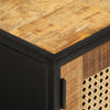 TV-taso 110x30x40 cm täysi mangopuu ja rauta