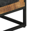 TV-taso 110x30x40 cm täysi mangopuu ja rauta