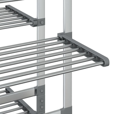 Alumiini pyykinkuivausteline Karoline 89x64x129cm (pyörillä)