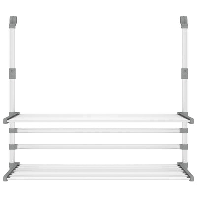 Alumiini kuivausteline parvekkeelle Ghioc 89x25x(60-95)cm