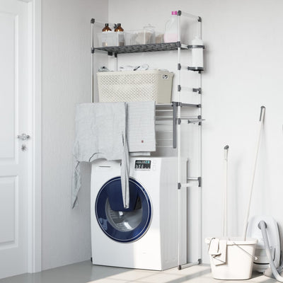 Alumiini hyllykkö pesukoneen ylle Caduc 77x52x192cm