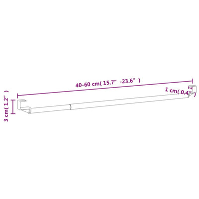 Verhotangot 2 kpl valkoinen ja hopea 40-60 cm alumiini