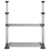 Keittiöhylly 50x25x(50-70) cm alumiini