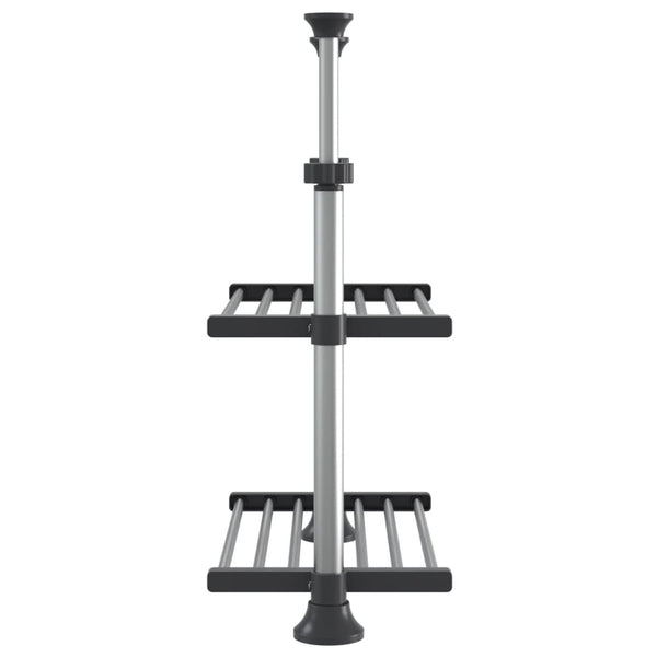 Keittiöhylly 50x25x(50-70) cm alumiini