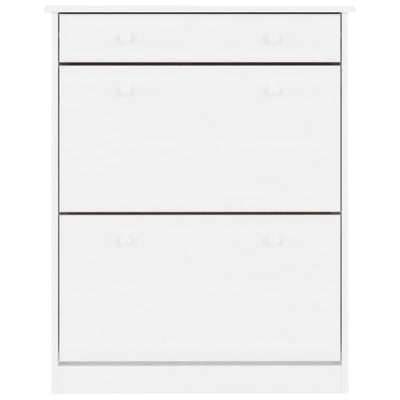 Valkoinen kenkäkaappi alta Cofa 77x35x96cm (mänty)