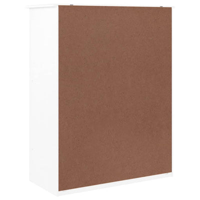 Valkoinen kenkäkaappi alta Cofa 77x35x96cm (mänty)