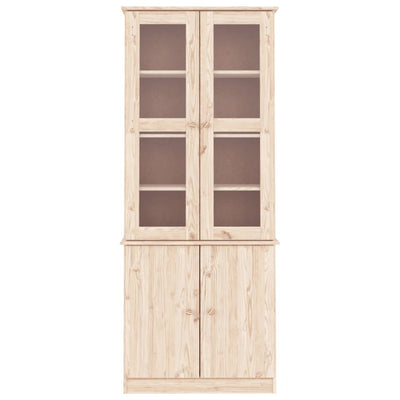 Vitriinikaappi ALTA 77x35x186,5 cm täysi mänty