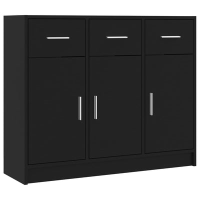 Senkki musta 91x28x75 cm tekninen puu