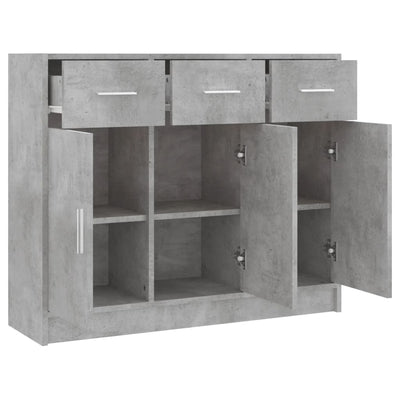 Senkki betoninharmaa 91x28x75 cm tekninen puu
