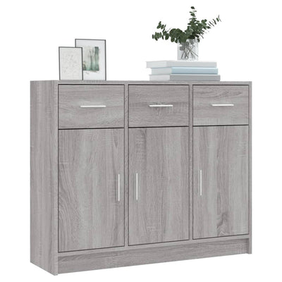 Senkki harmaa Sonoma 91x28x75 cm tekninen puu