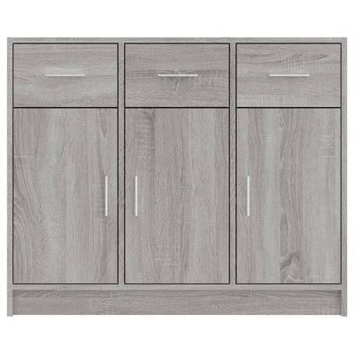 Senkki harmaa Sonoma 91x28x75 cm tekninen puu