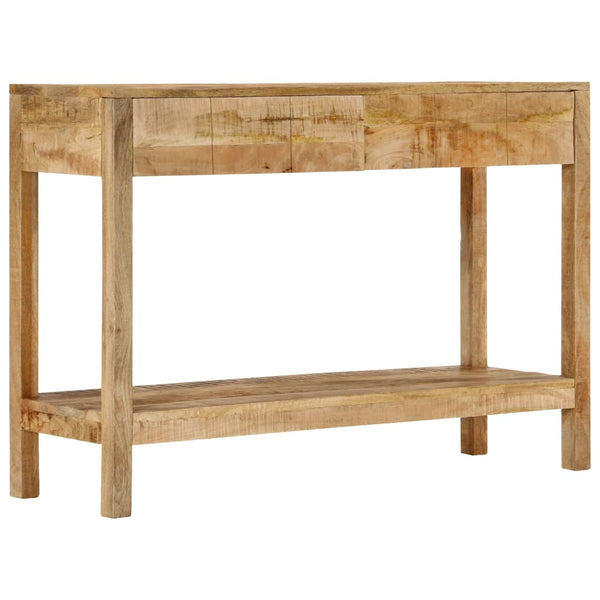 Konsolipöytä 2 laatikolla 110x35x75 cm täysi mangopuu