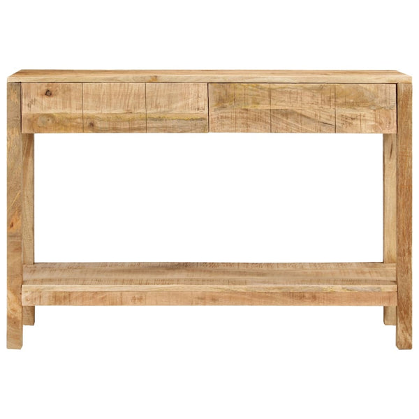 Konsolipöytä 2 laatikolla 110x35x75 cm täysi mangopuu